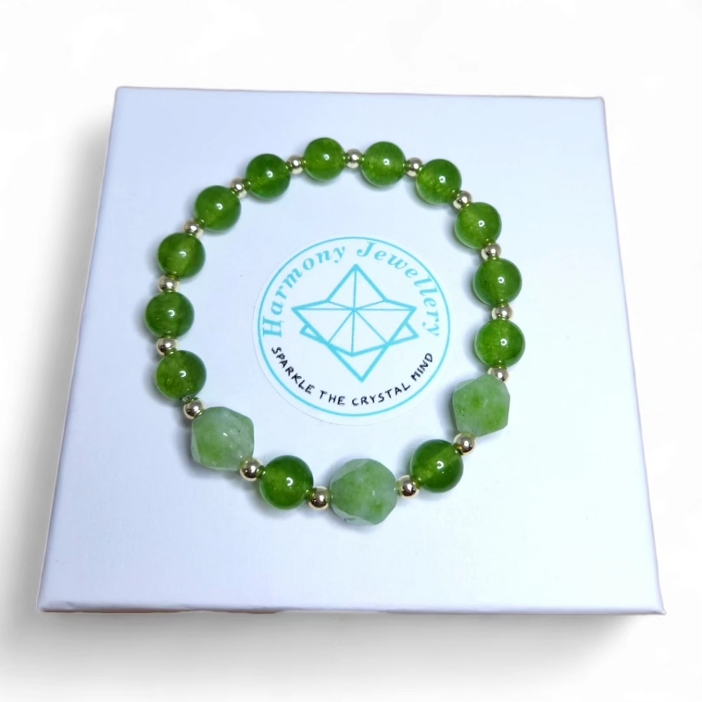8 mm Peridot bracelet
